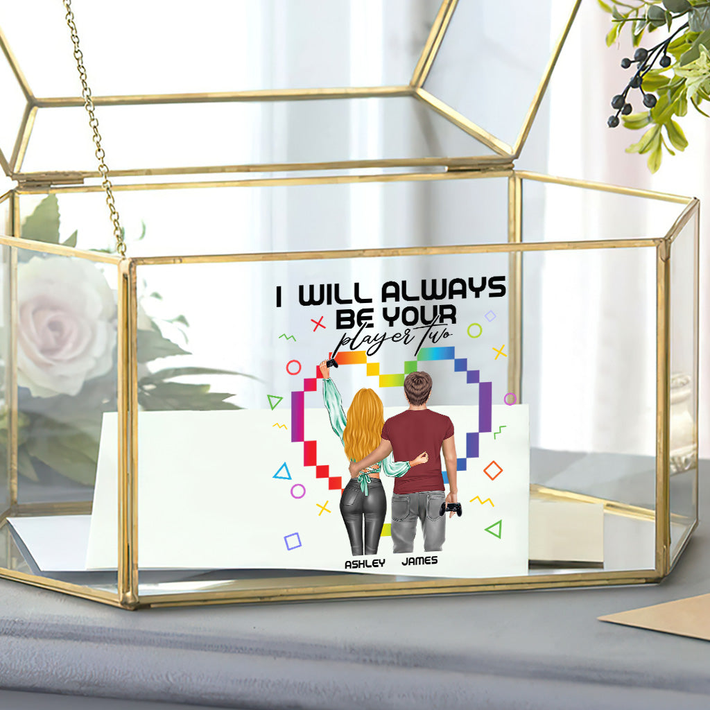 I Will Always Be Your Player Two - Personalized Video Game Decal Full