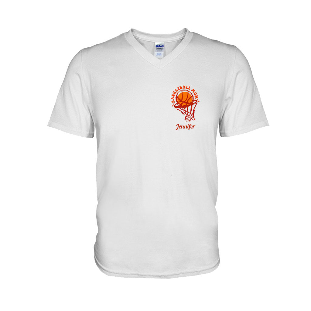 Basketball Mom - Personalized Basketball T-shirt And Hoodie