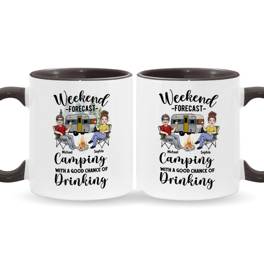 Weekend Forecast - Personalized Camping Accent Mug