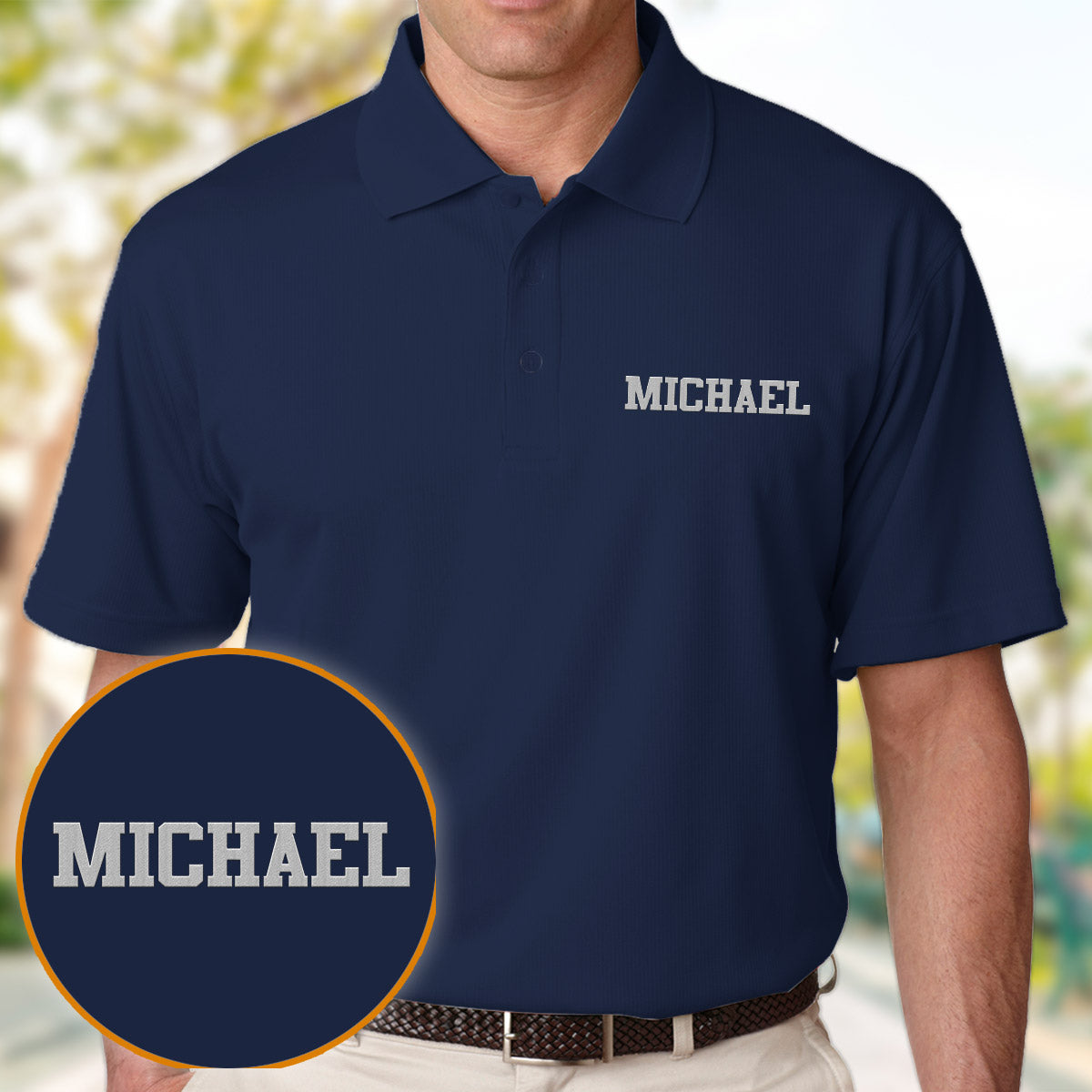 Custom Name - Personalized Son Embroidered Polo Shirt