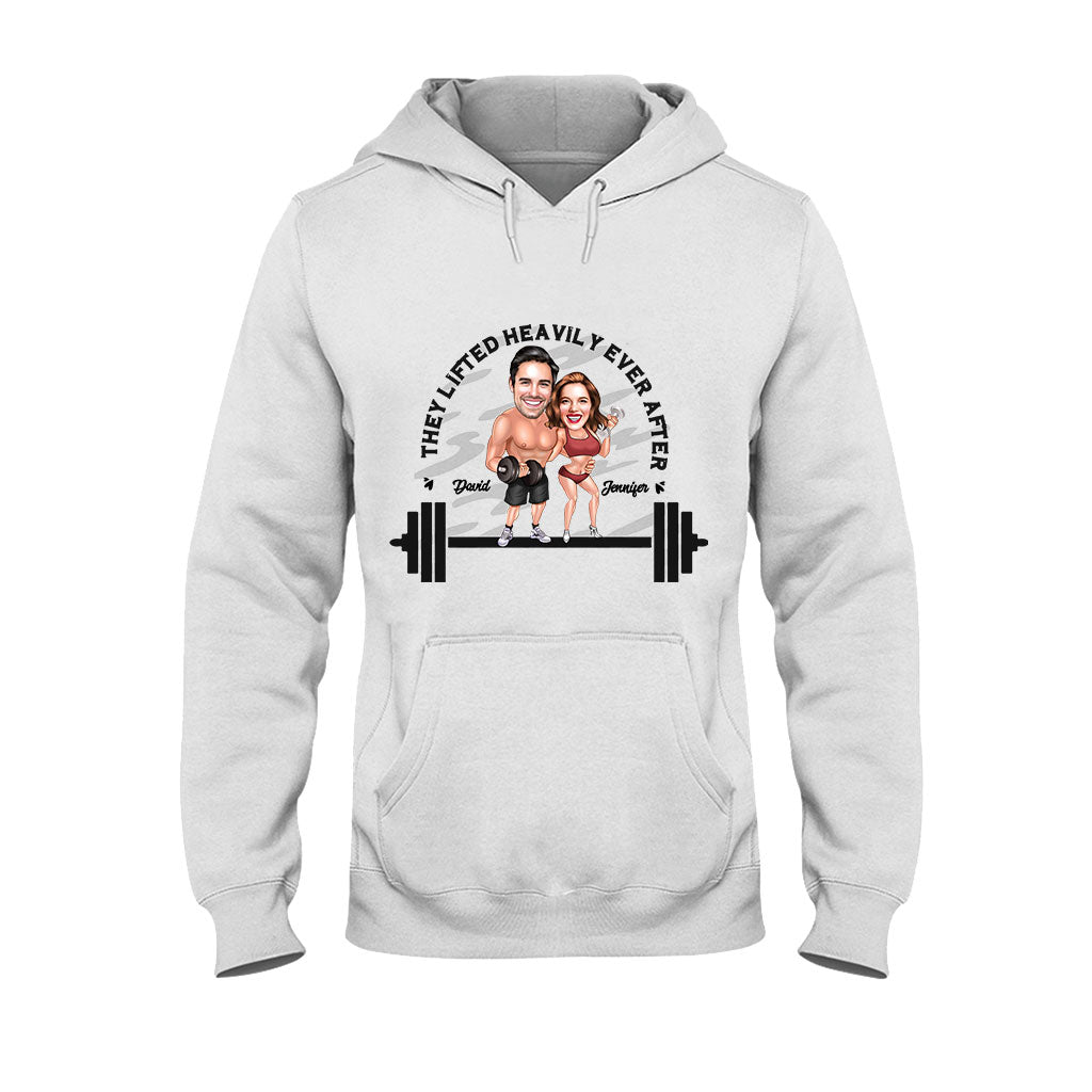 They Lifted Heavily Ever After - Personalized Fitness T-shirt And Hoodie