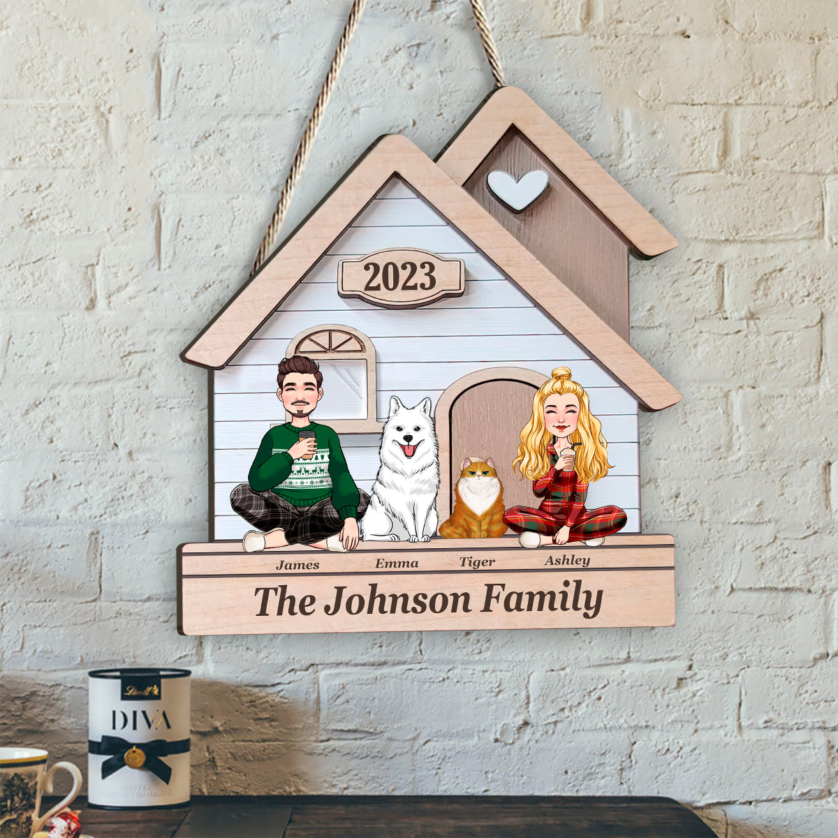 This Is Us - Personalized Husband And Wife Wood Sign