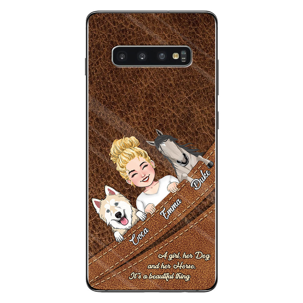 What A Beautiful Thing - Personalized Horse Phone Case