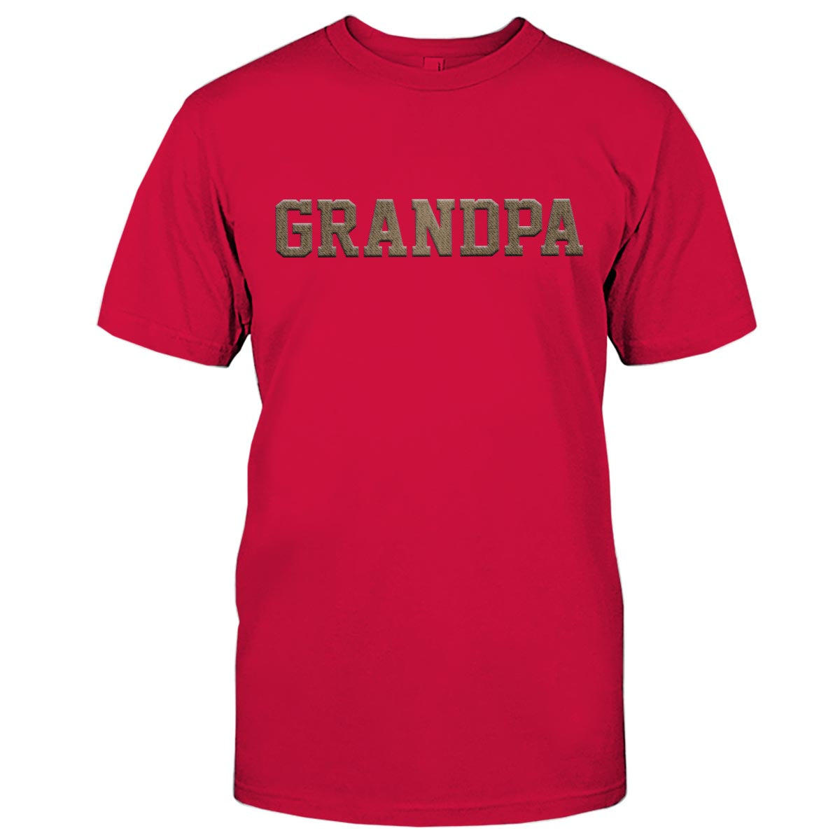 Custom Name - Personalized Grandpa Embroidered T-shirt