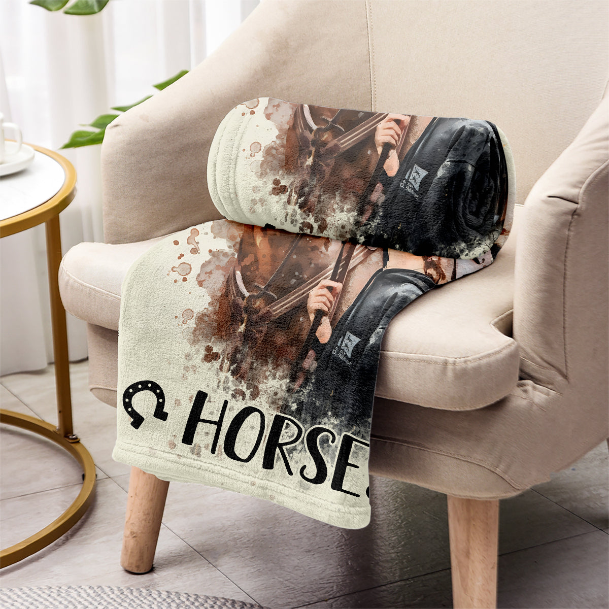 Just A Girl Who Loves Horses - Personalized Horse Blanket