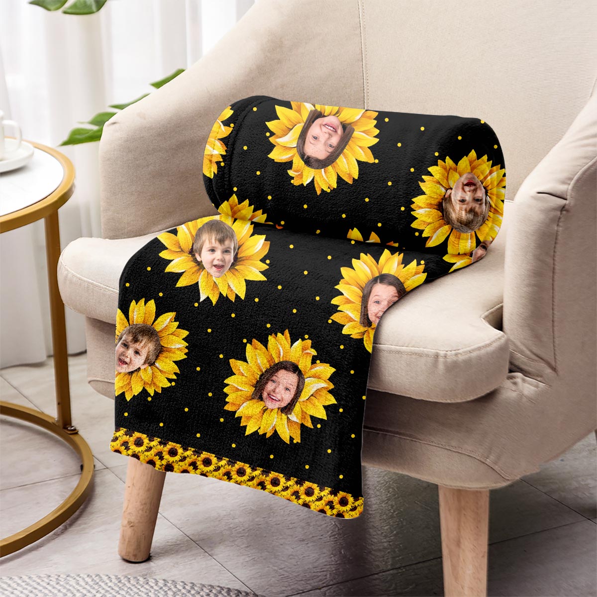 You Are My Sunshine - Gift for grandma, mom - Personalized Blanket