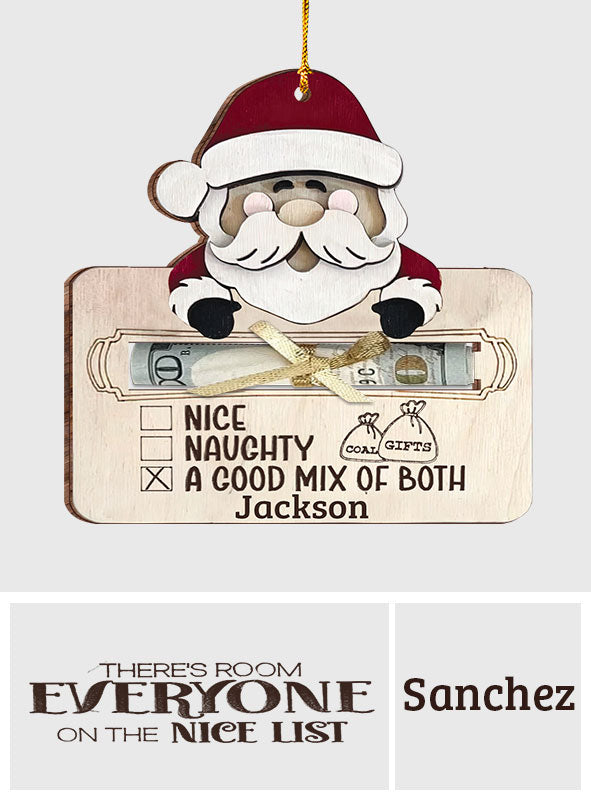 Totally On The Nice List - Personalized Christmas Ornament