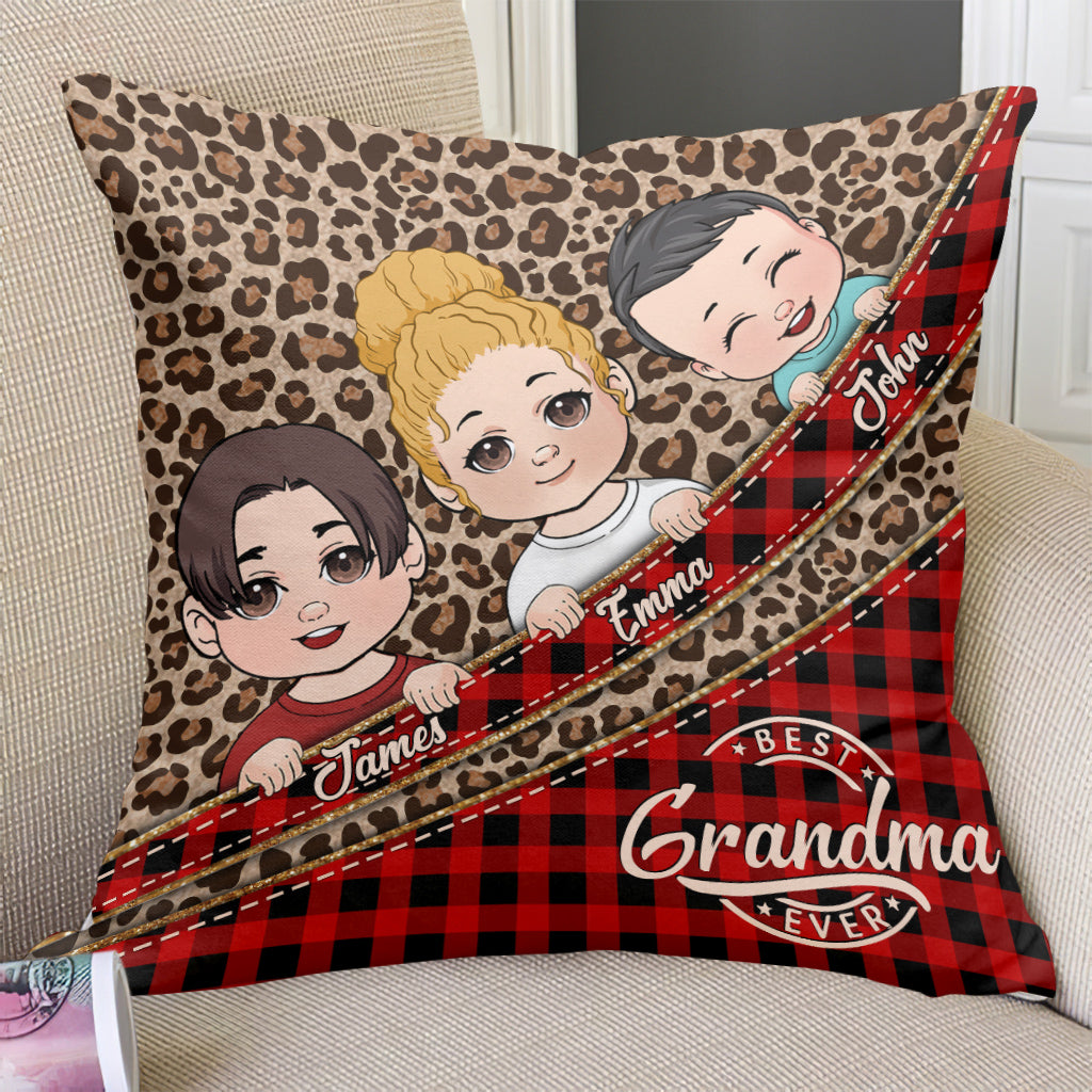 Best Grandma Ever - Personalized Grandma Throw Pillow