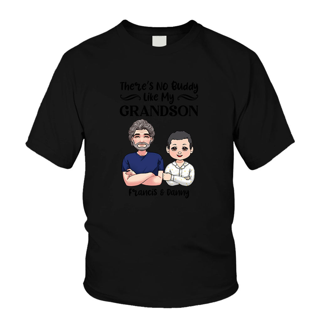 There Is No Buddy Like My Grandson/Granddaughter - Gift for grandpa - Personalized T-shirt And Hoodie