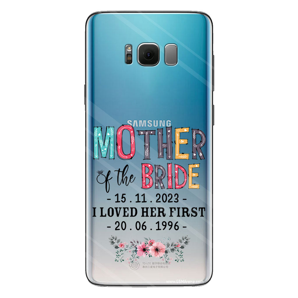 Mother Of The Bride - Personalized Mother Clear Phone Case