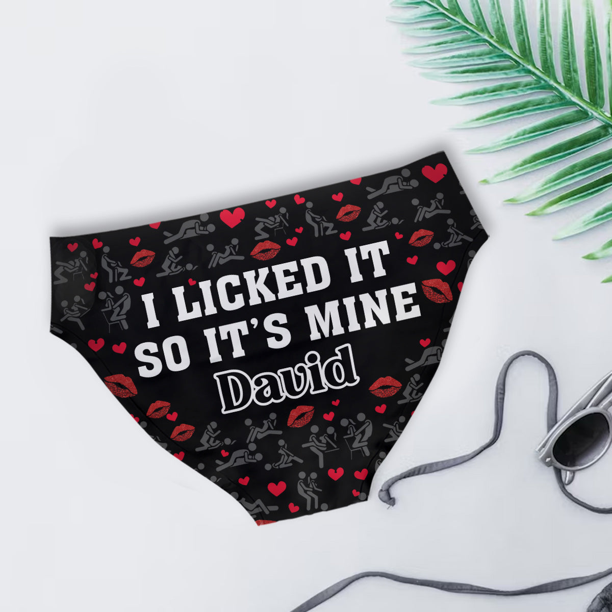 I Licked It So It's Mine - Personalized Couple Women Briefs & Men Boxer Briefs