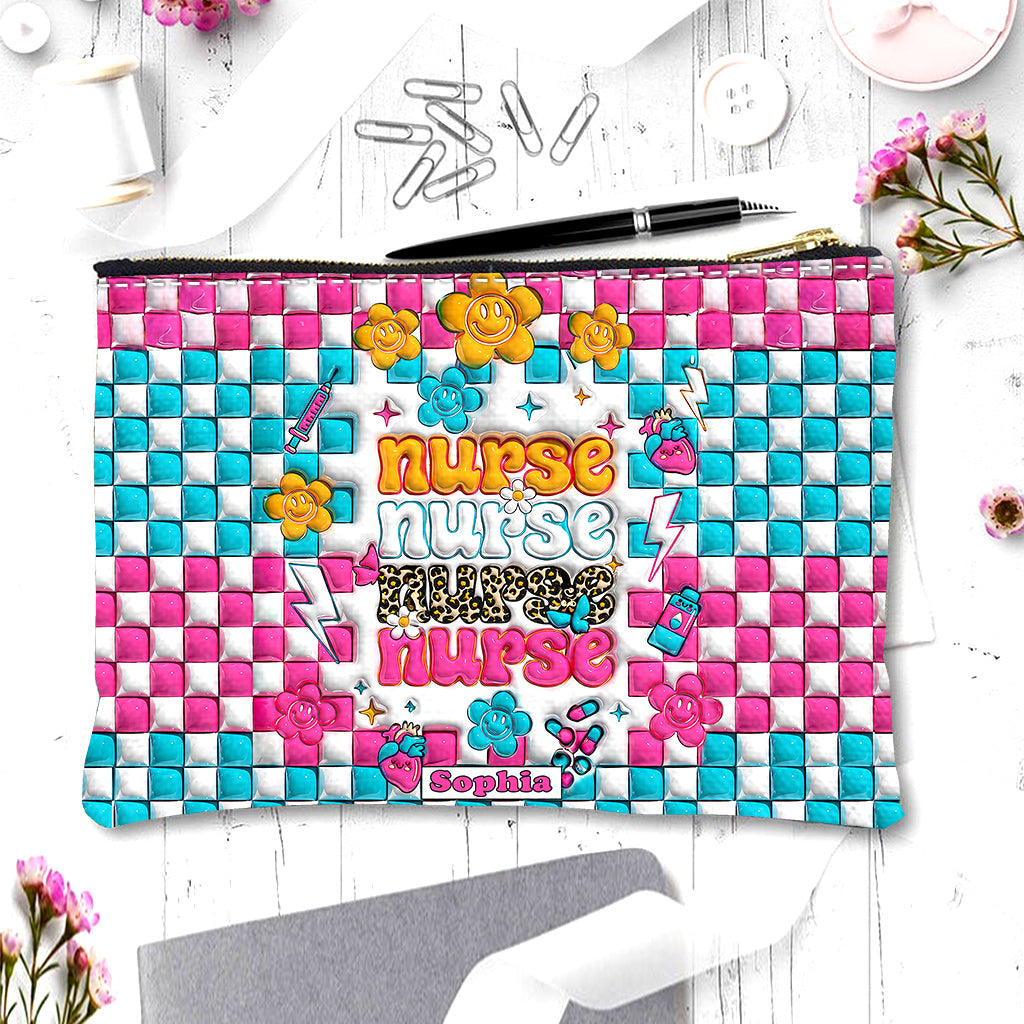 Discover Nurse Life - Nurse Gift for Mom, Her, Wife, Girlfriend, Friend - Personalized Makeup Bag