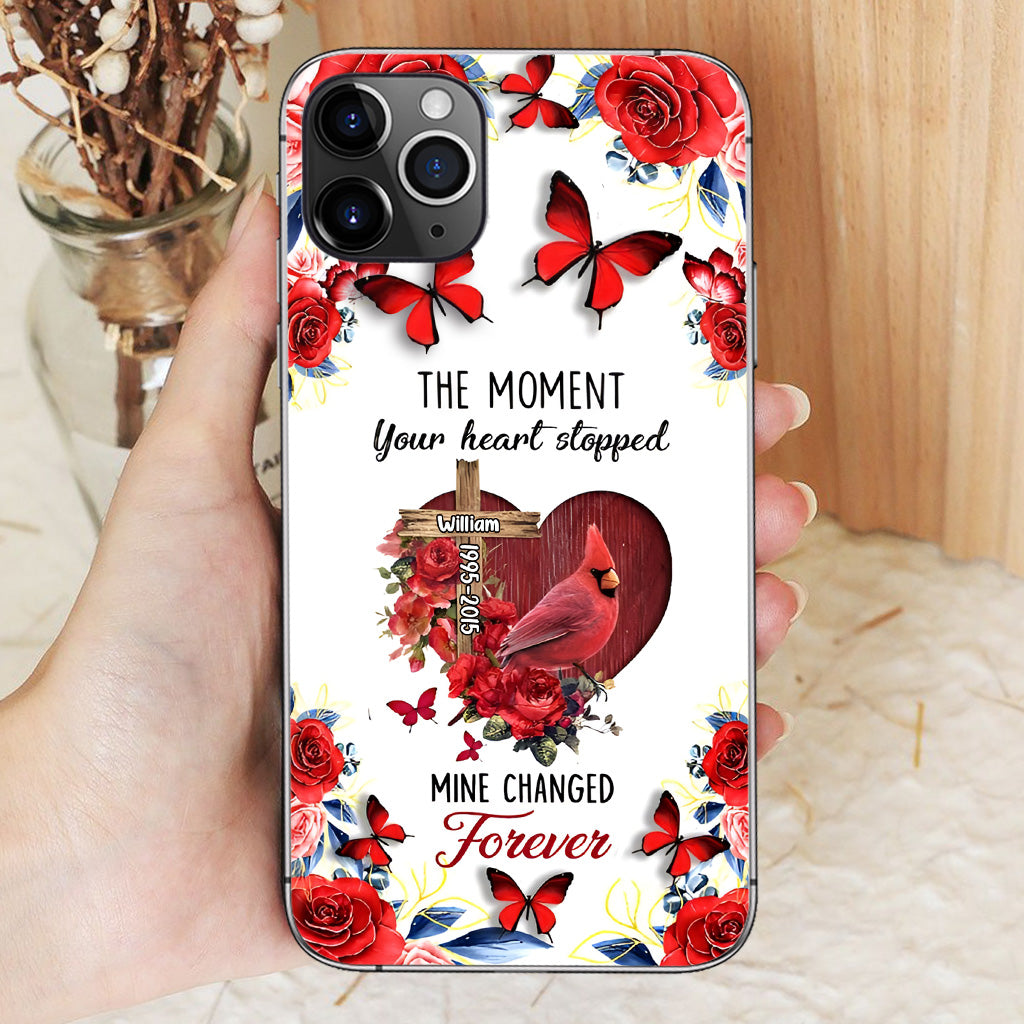 The Moment Your Heart Stopped - Personalized Memorial Phone Case