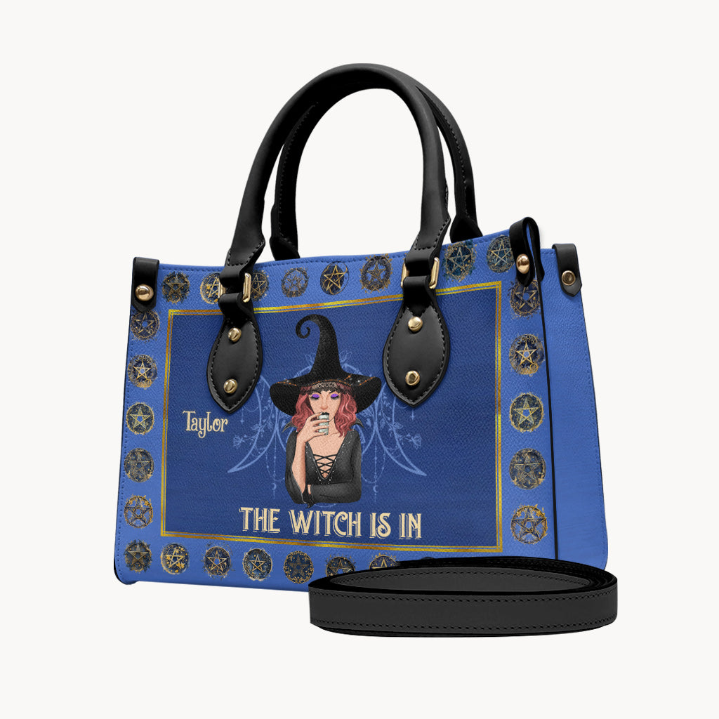 The Witch Is In - Personalized Witch Leather Handbag