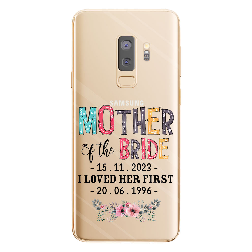 Mother Of The Bride - Personalized Mother Clear Phone Case