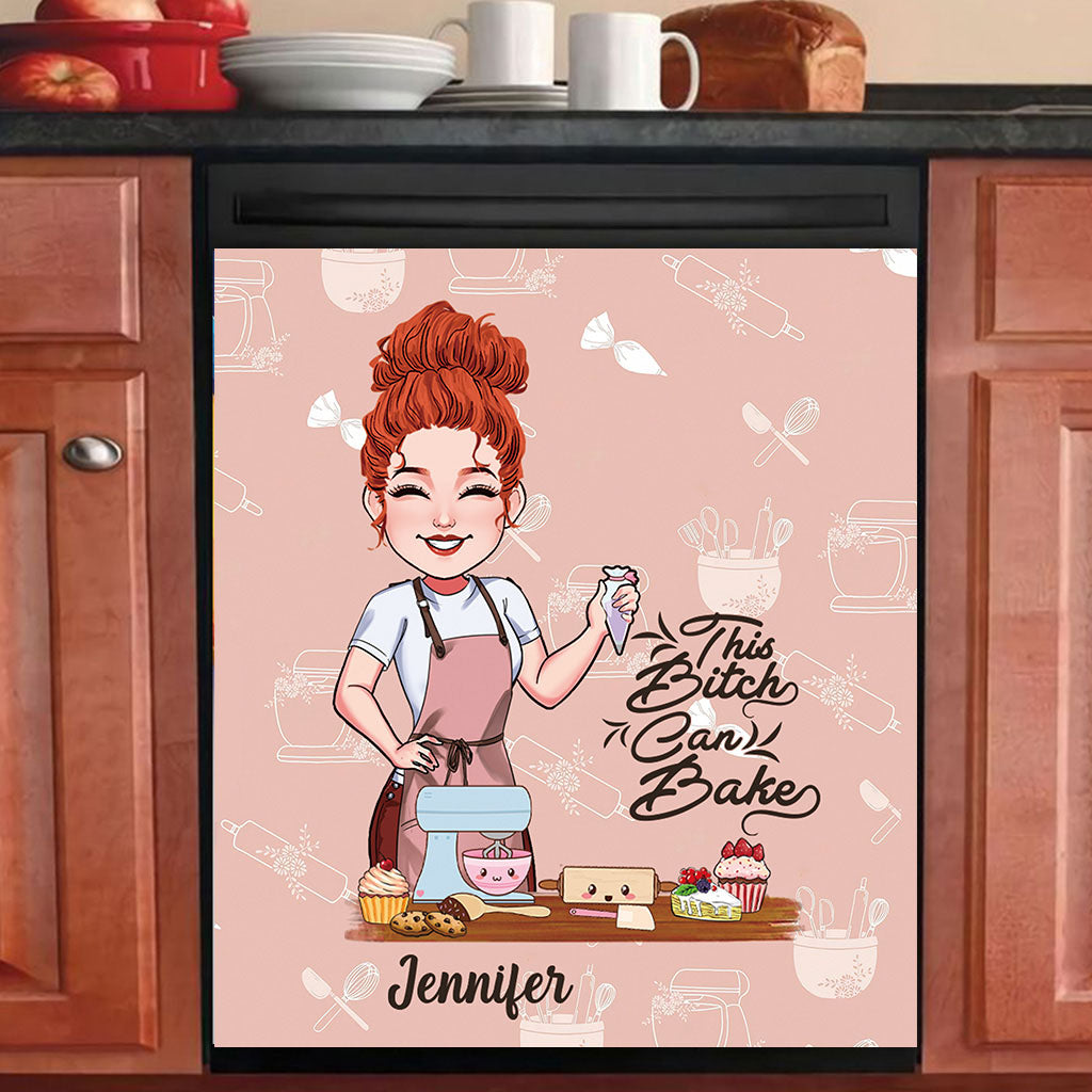 This B Can Bake - Personalized Baking Dishwasher Cover