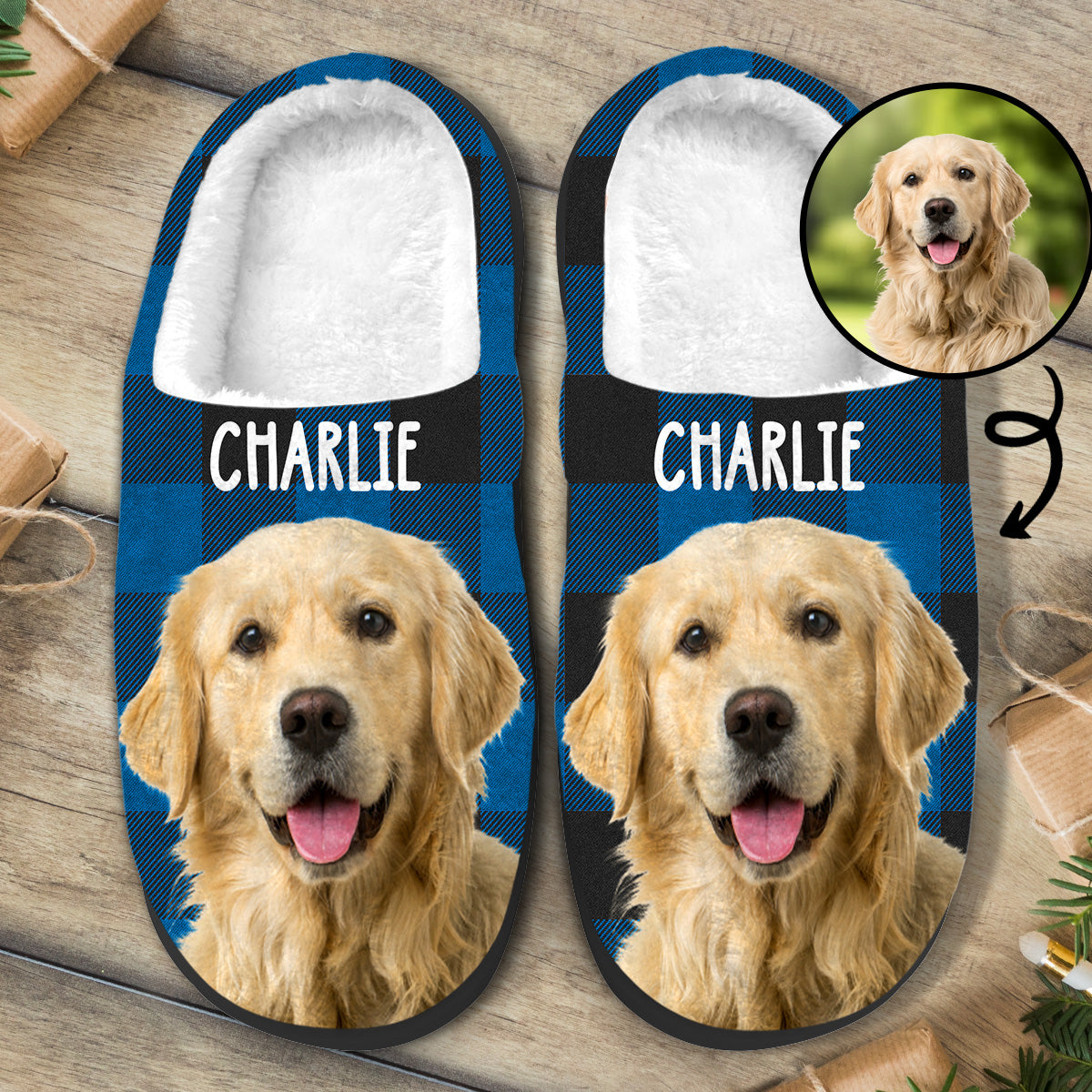 Fur Baby - Personalized Dog Slippers