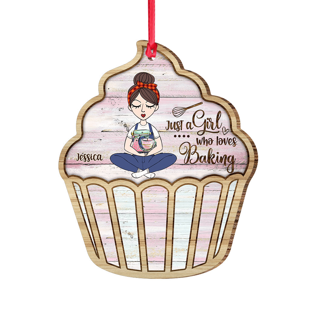 Just A Girl Who Loves Baking - Personalized Baking Ornament