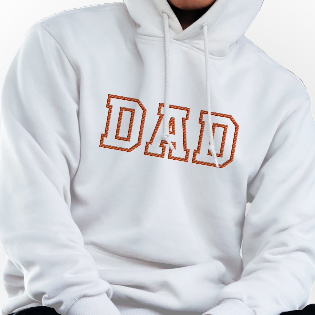 Custom Name - Personalized Father Embroidered Hoodie