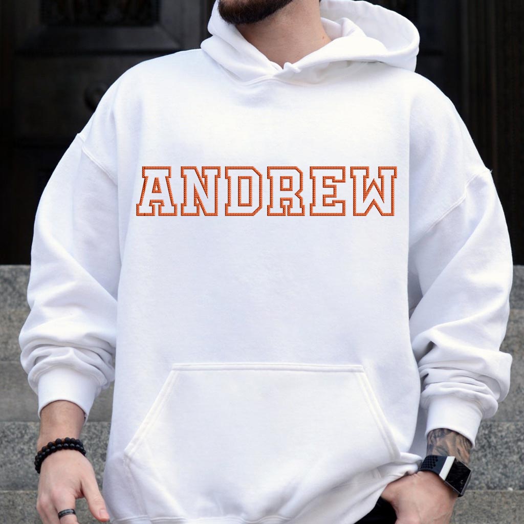 Custom Name - Personalized Uncle Embroidered Hoodie