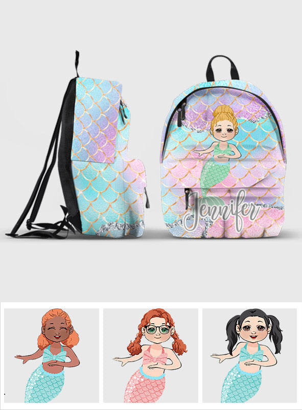 Little Mermaid - Personalized Family Backpack