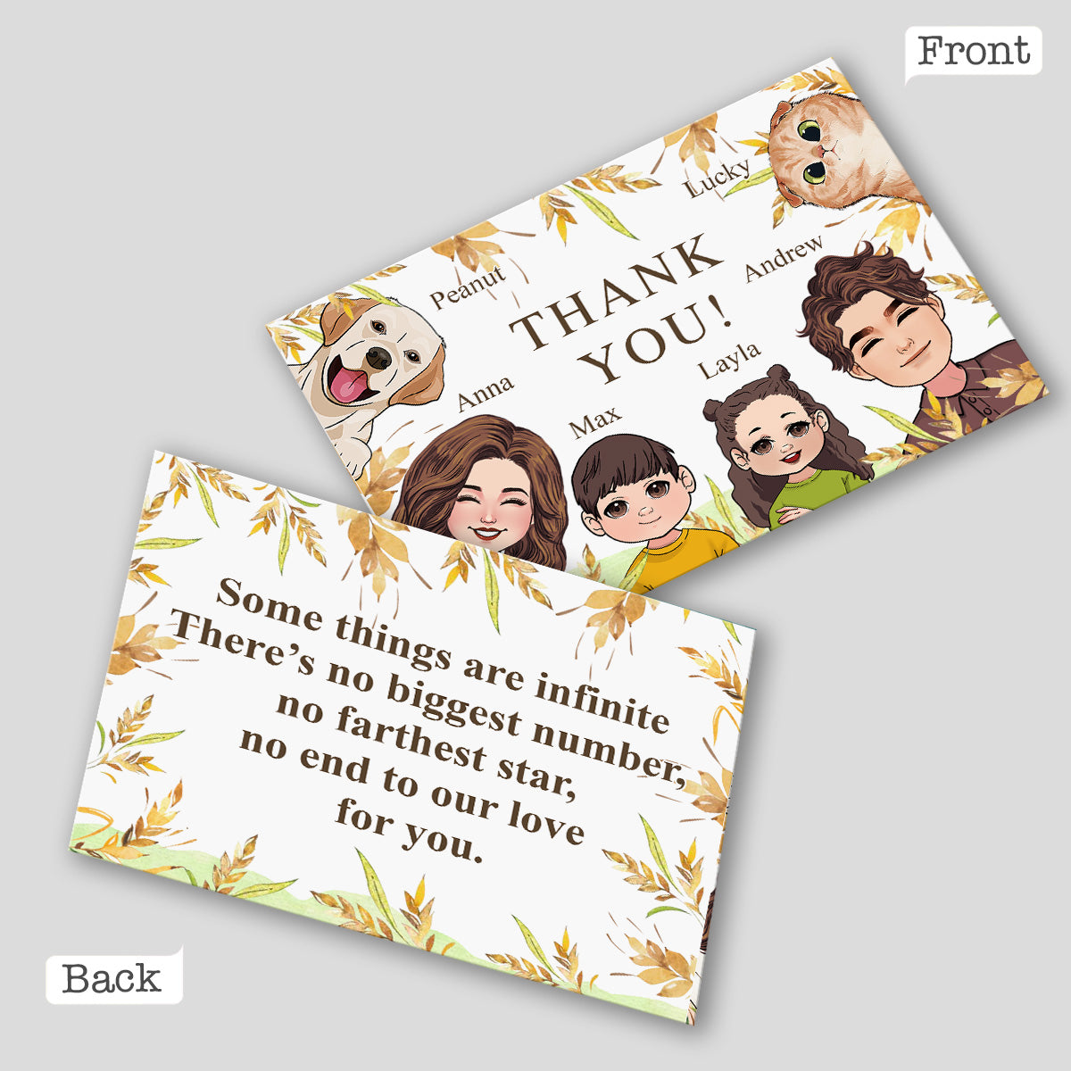 We Love You - Personalized Greeting Card