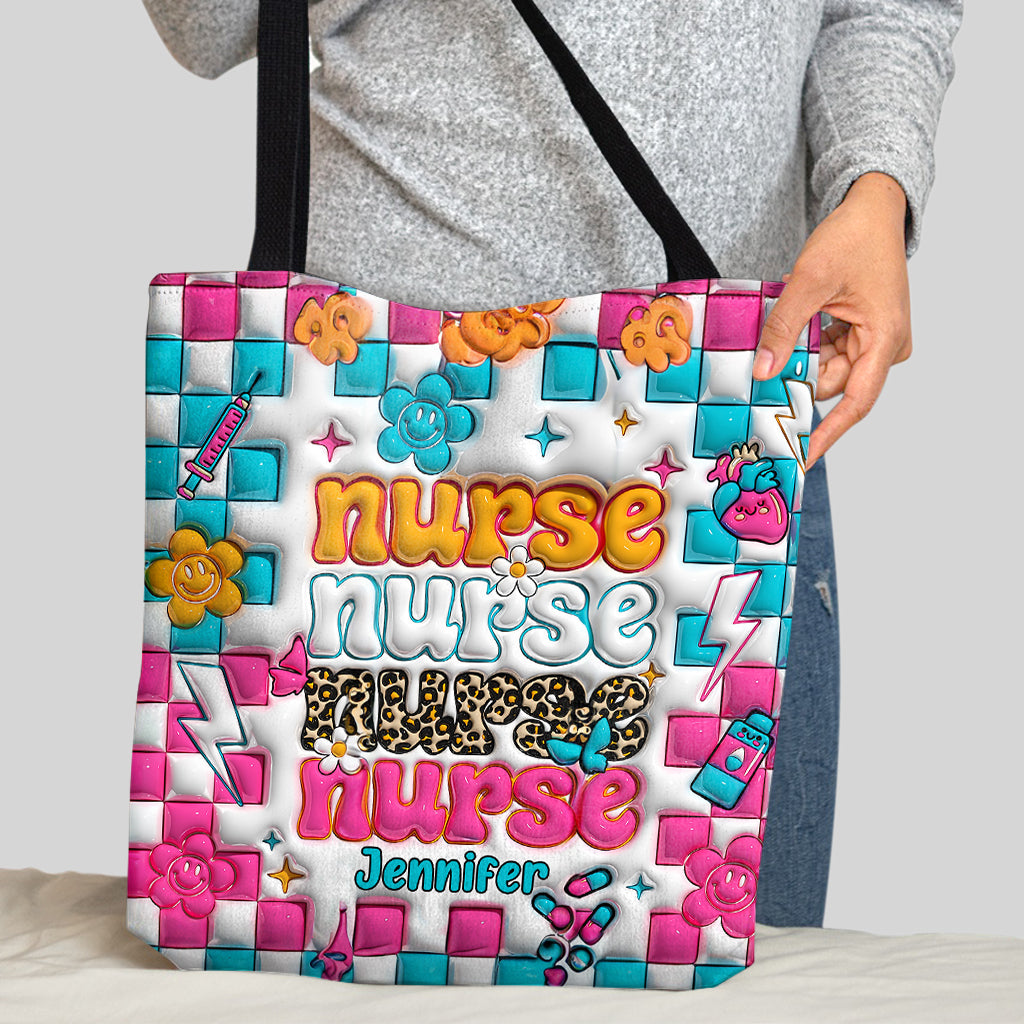 Monogrammed Nurse Tote Bag