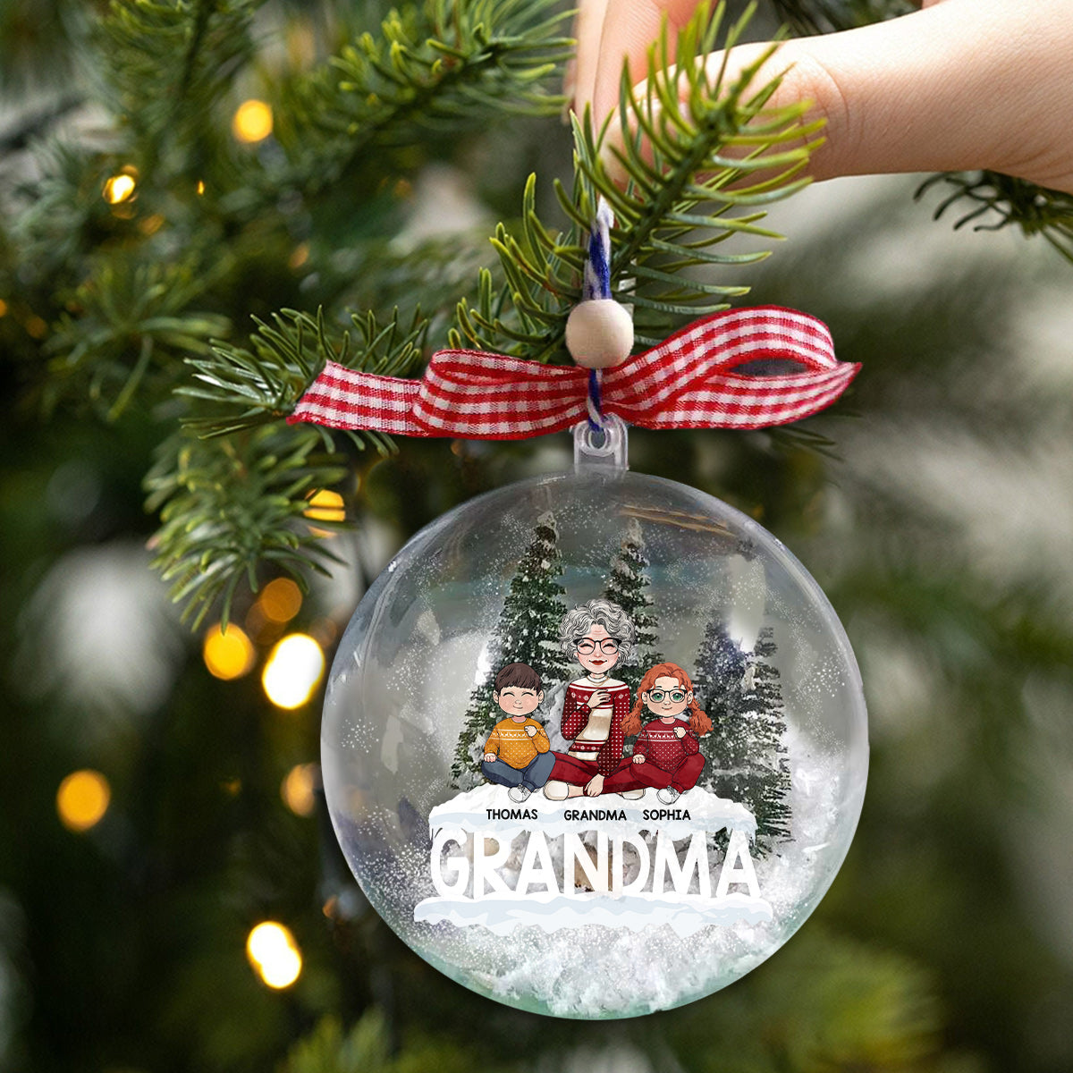 Blessed To Be Called Grandma - Personalized Grandma Snow Globe Ornament