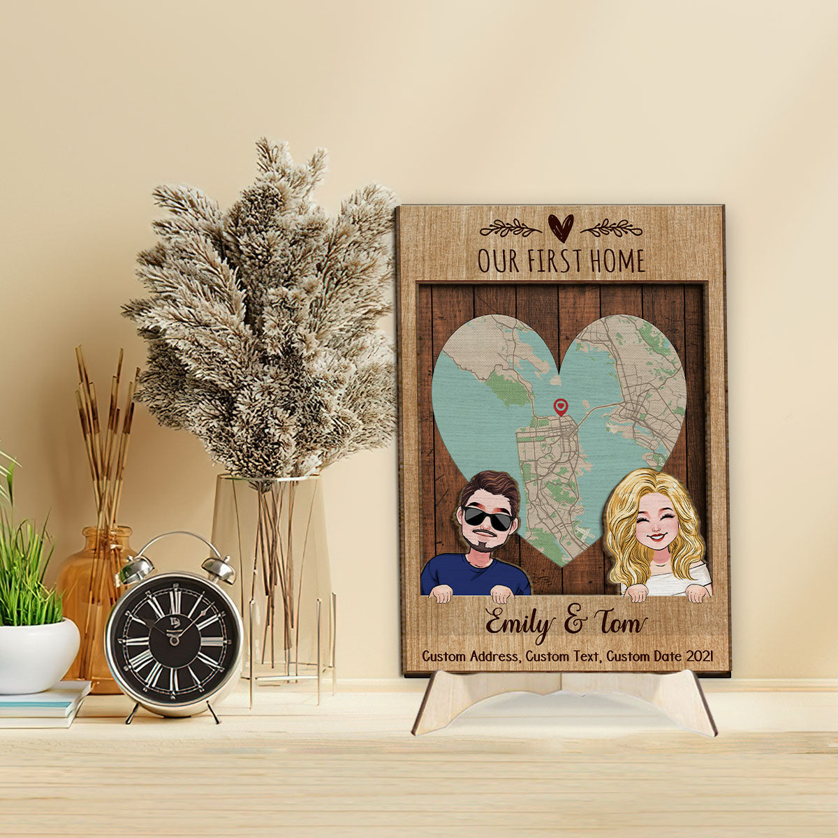  Our First Date Valentines Day Map Plaque - Couple Map, Gift for  Her, Acrylic Plaque Couple Gift, Custom Locaiton, Gift for Him, Christmas  Gift Thanksgiving Gift New Year Gift : Handmade