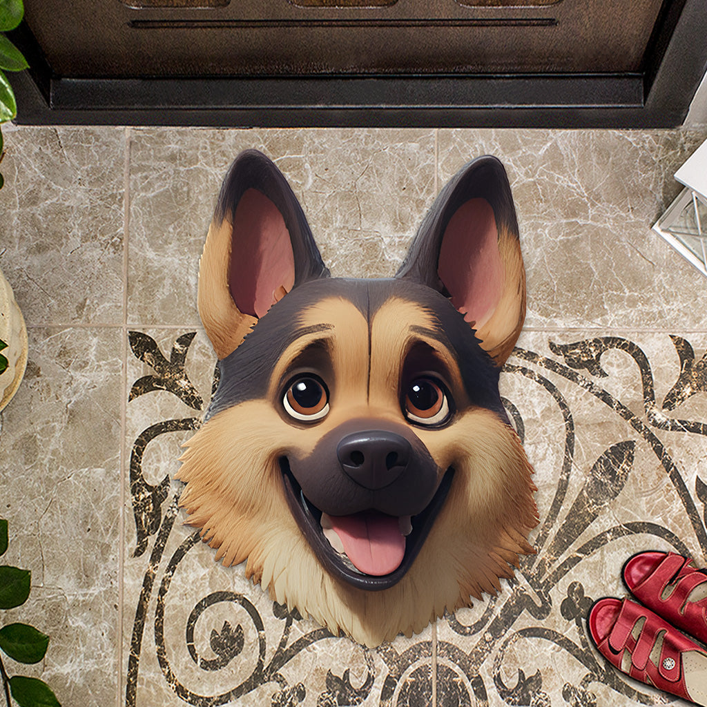 Cute Pet Mat - Personalized Dog Shaped Doormat