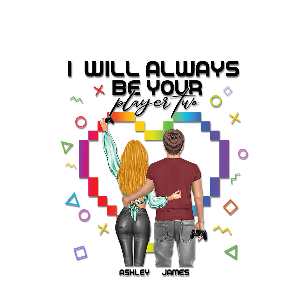 I Will Always Be Your Player Two - Personalized Video Game Decal Full