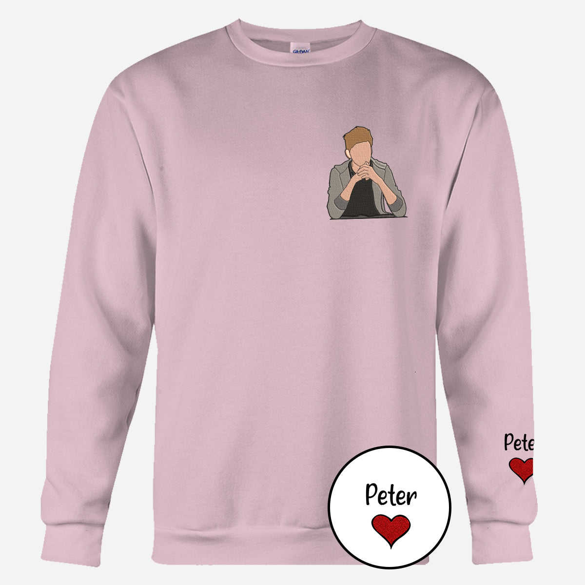 Custom 2D Photo - Personalized Uncle Embroidered Sweater