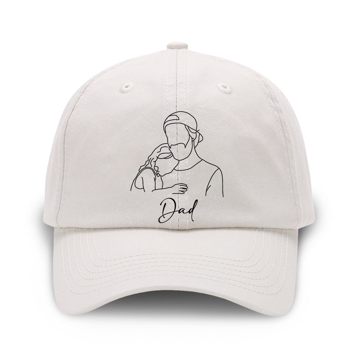 Custom Photo - Personalized Step Dad Embroidered Classic Cap