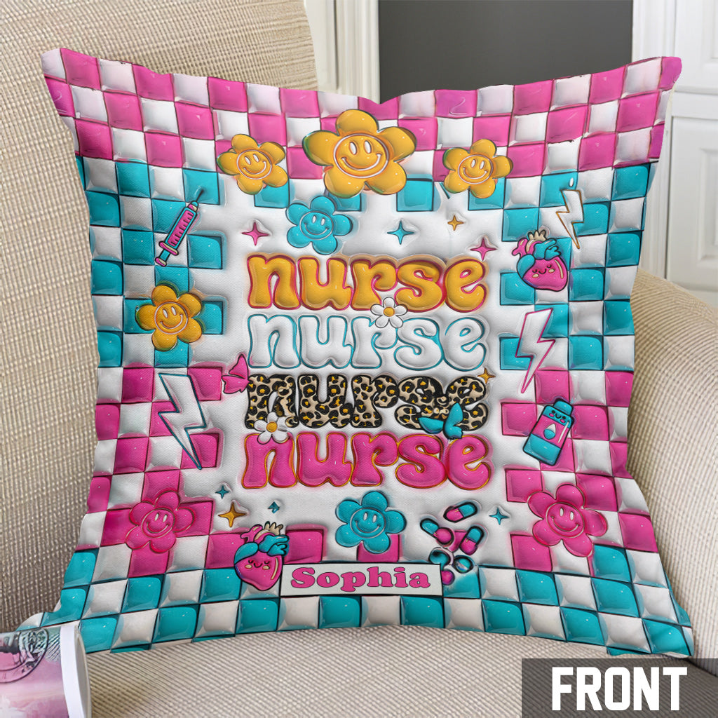 Nurse Life - Nurse gift for mom, her, wife, girlfriend, friend - Personalized Throw Pillow