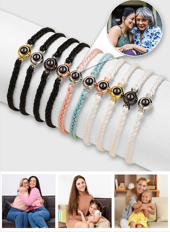 Capture Memories - Gift for Step Mom - Personalized Projection Bracelet