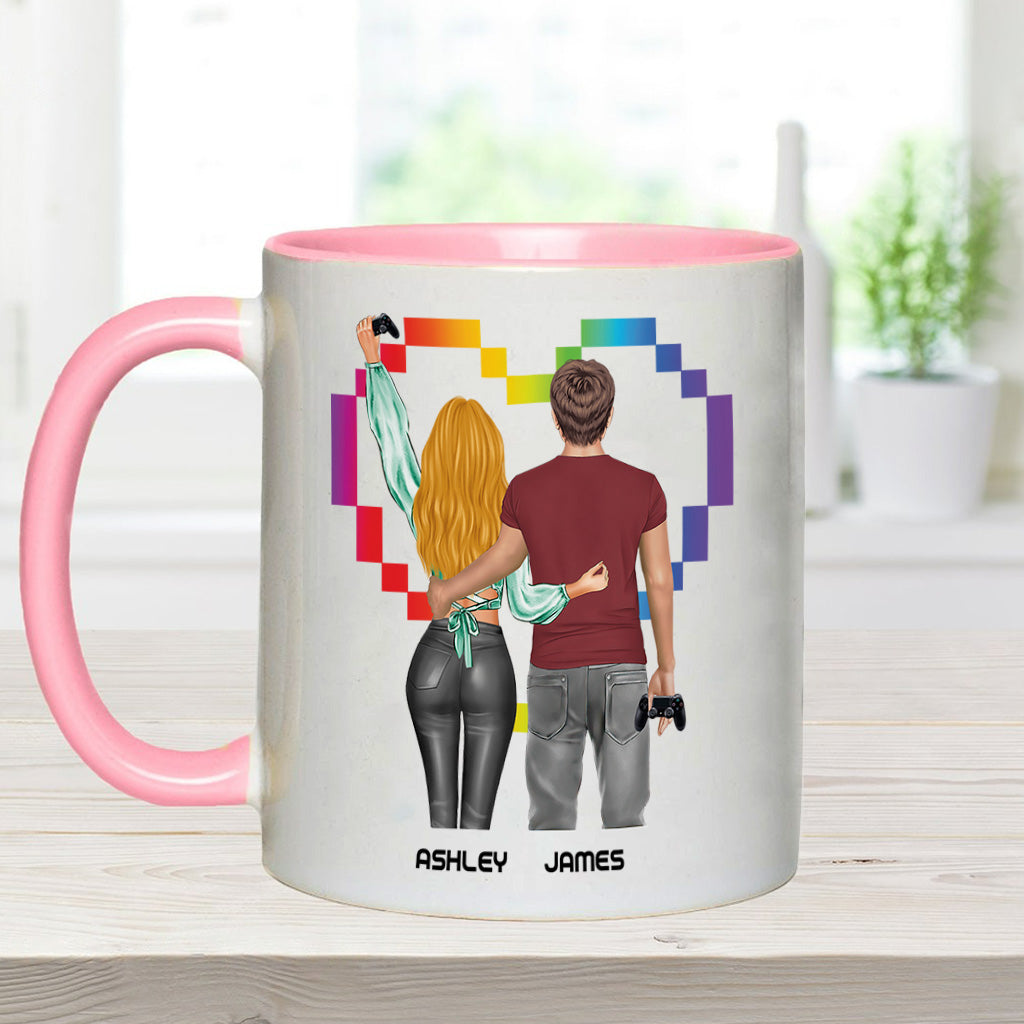 I Will Always Be Your Player Two - Personalized Video Game Accent Mug