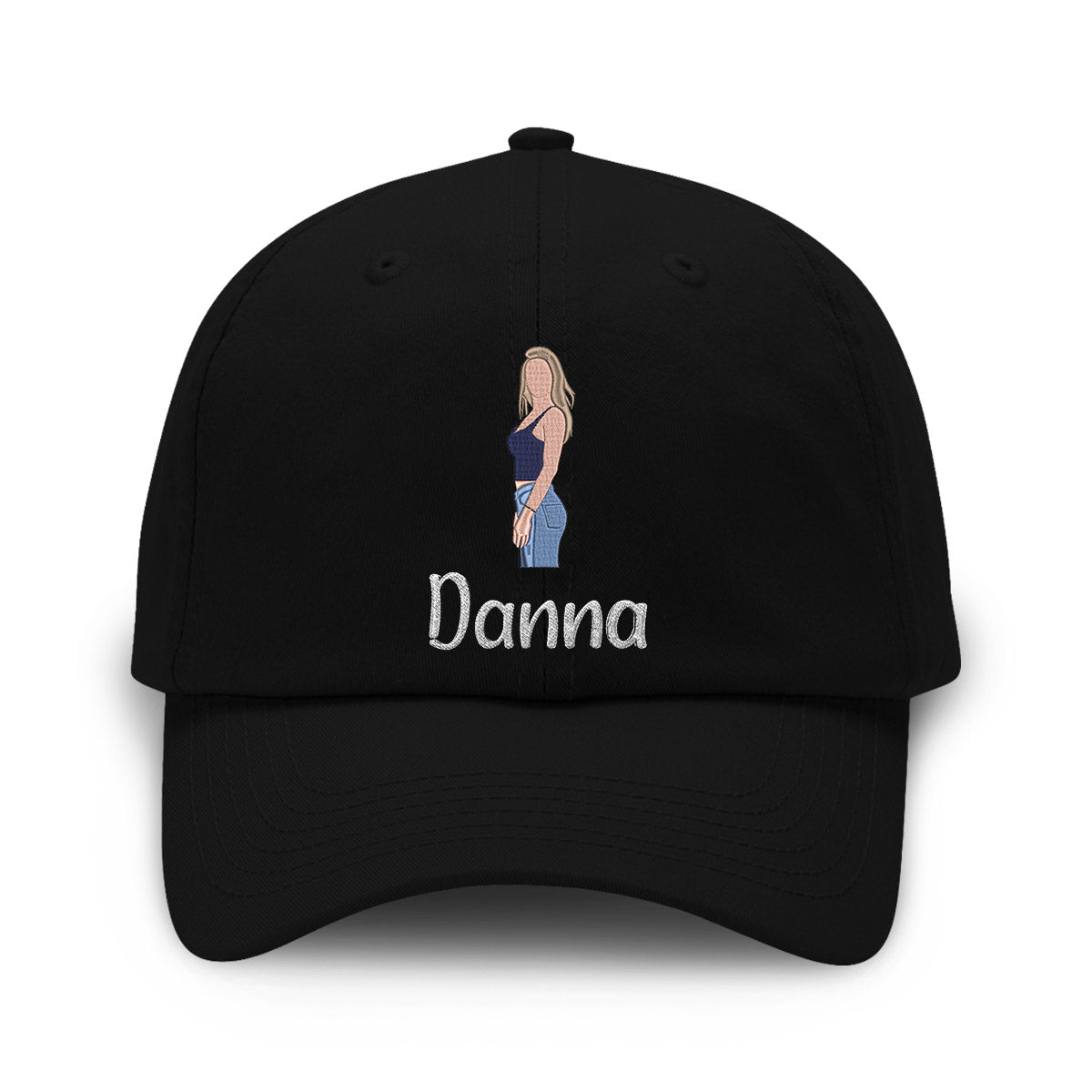 Custom 2D Photo - Personalized Aunt Embroidered Classic Cap