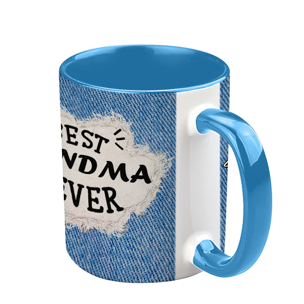 Best Grandma / Mom Ever - Personalized Grandma Accent Mug