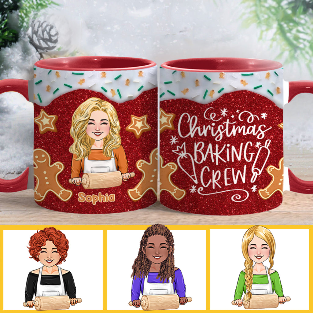 Christmas Baking Crew - Personalized Baking Accent Mug