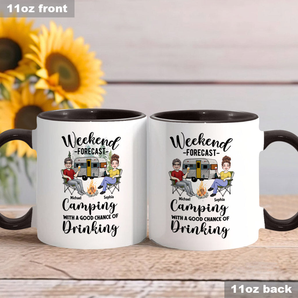 Weekend Forecast - Personalized Camping Accent Mug