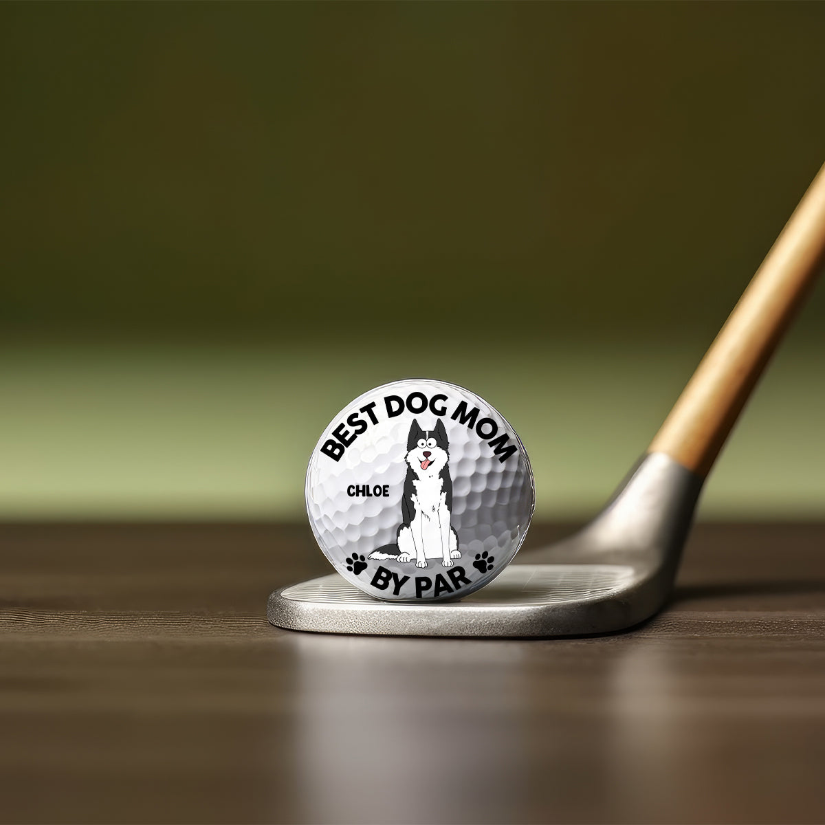 Best Dog Dad By Par - Personalized Golf Ball