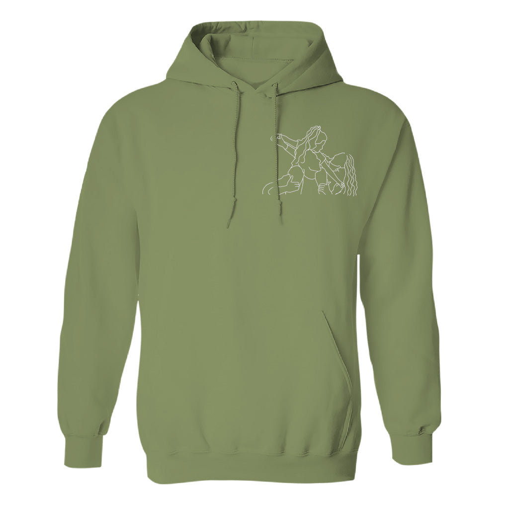 Custom Line Art - Personalized Family Embroidered Hoodie