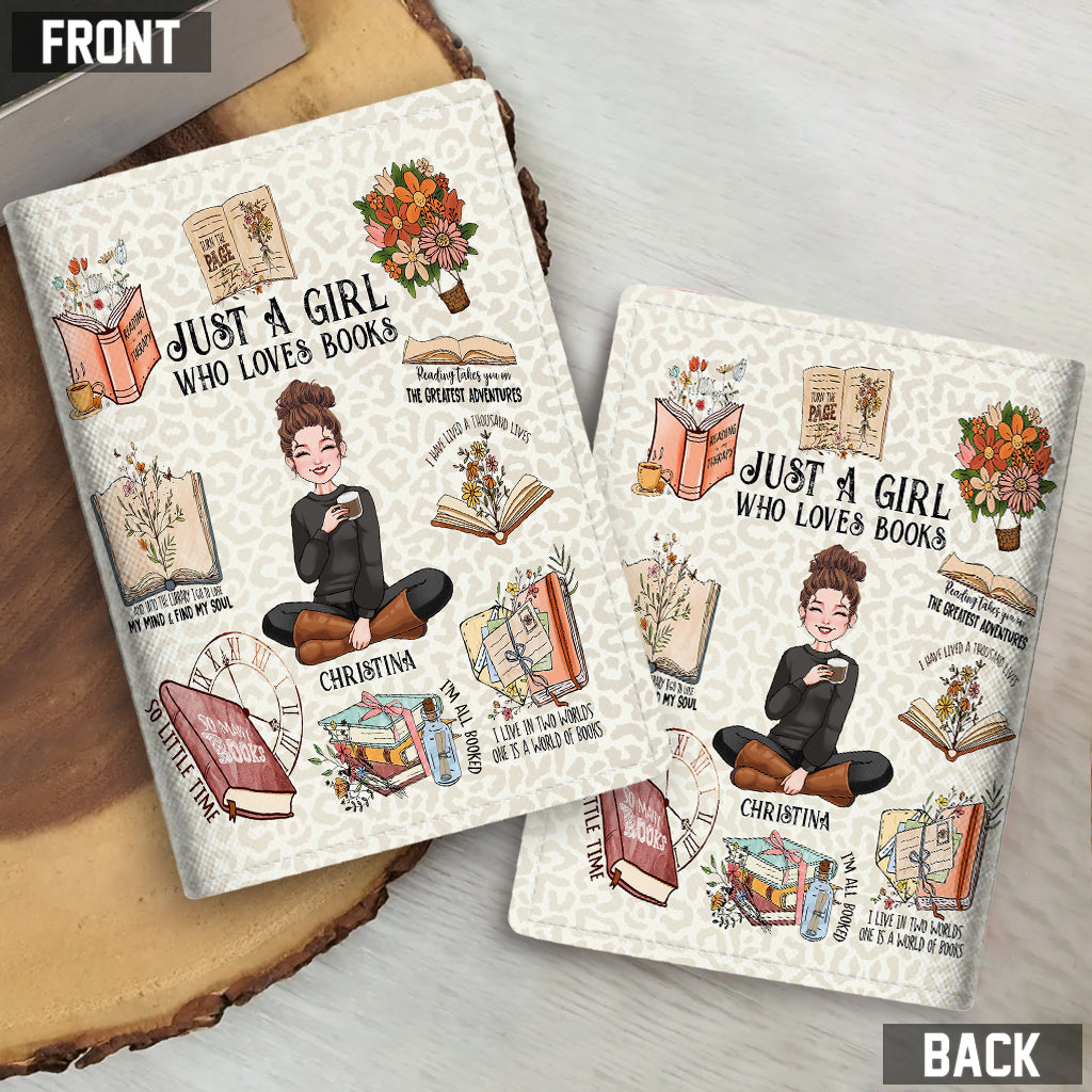 Discover Just A Girl Who Loves Books - Personalized Book Passport Holder