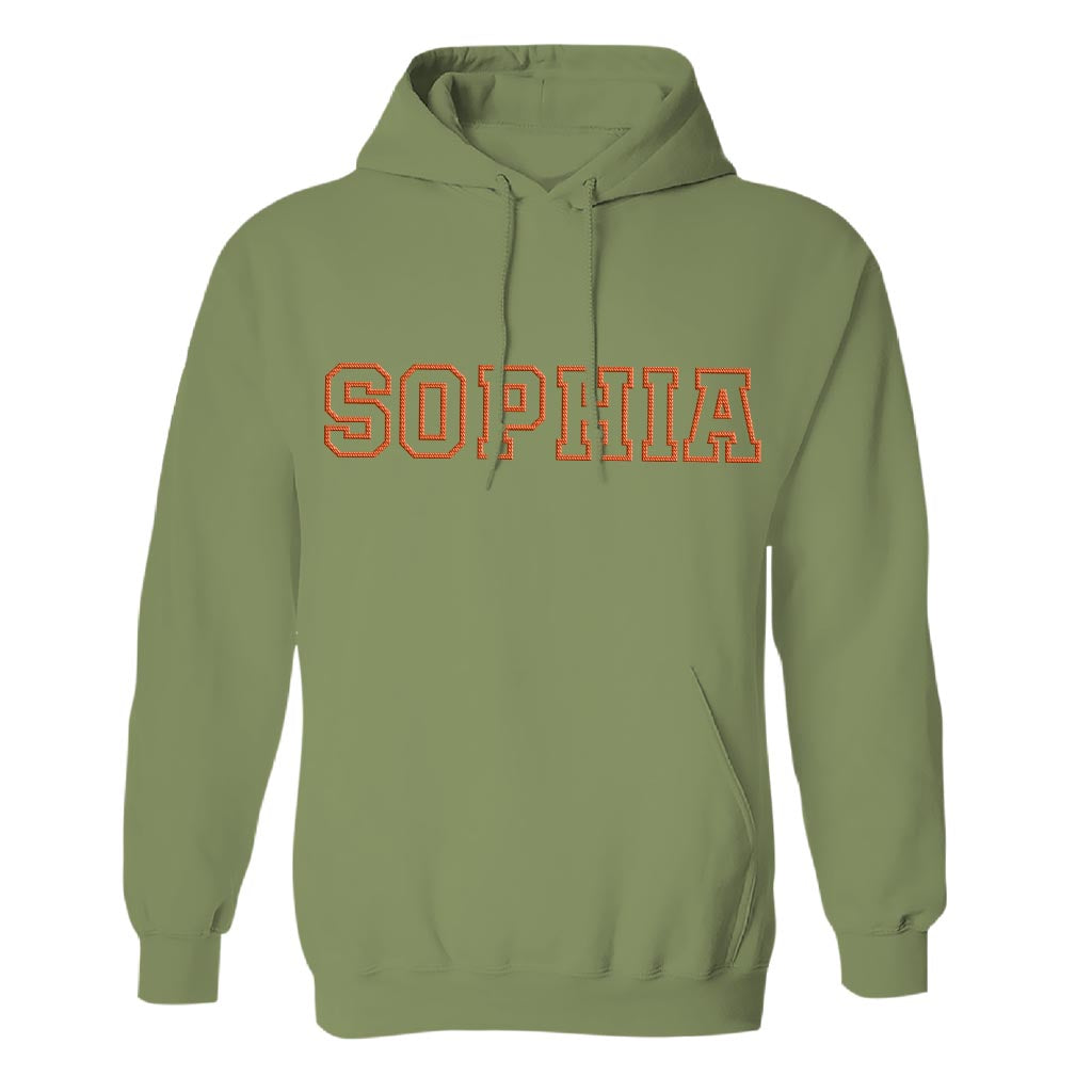 Custom Name - Personalized Aunt Embroidered Hoodie