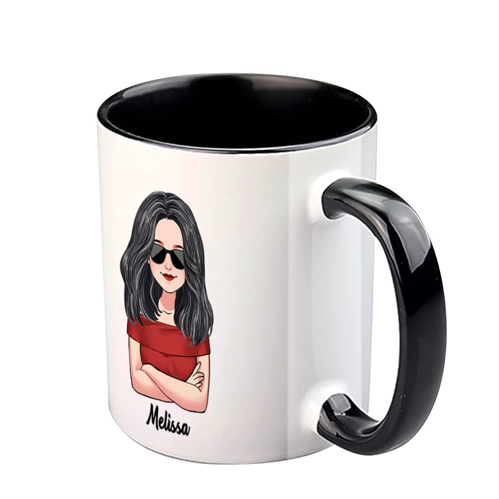 Best Daughter Ever - Personalized Daughter Accent Mug