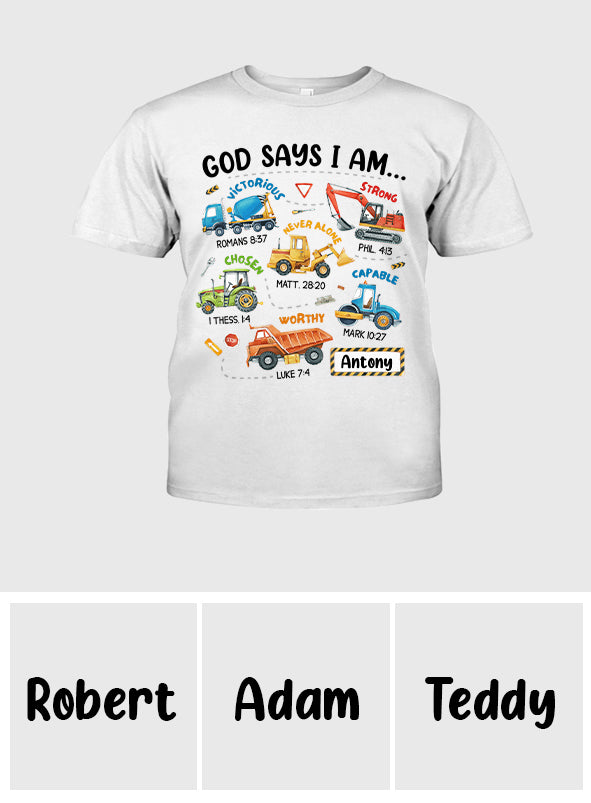 God Say I Am - Personalized Kid T-Shirt