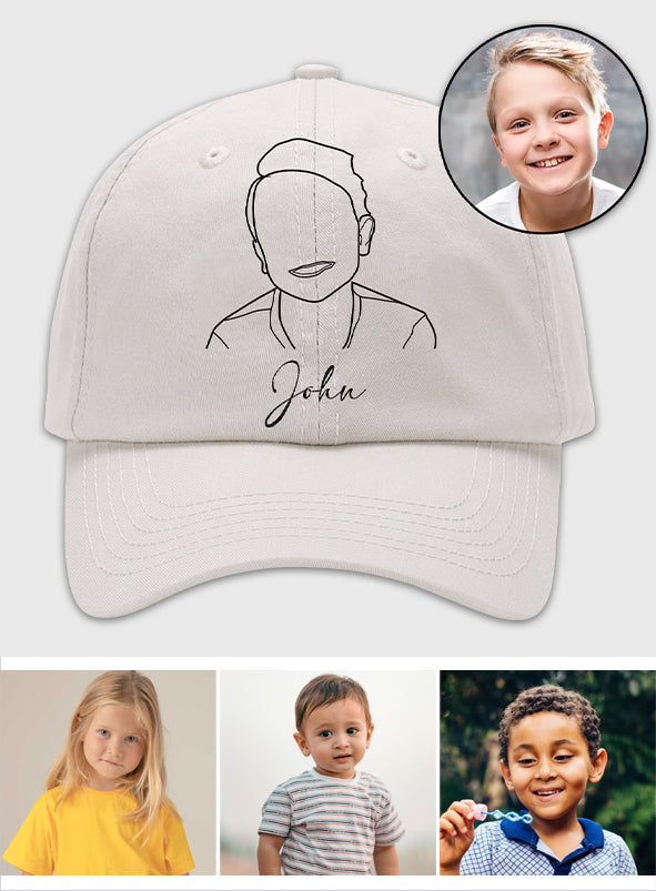 Custom Photo - Personalized Kid Embroidered Classic Cap