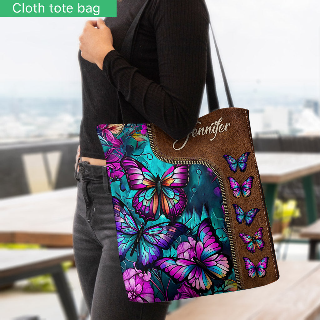 Beautiful Butterflies - Personalized Butterfly Tote Bag