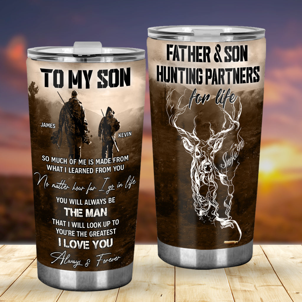 To My Son - Personalized Hunting Tumbler