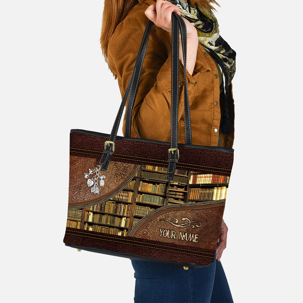 Library - Personalized Librarian Leather Bag